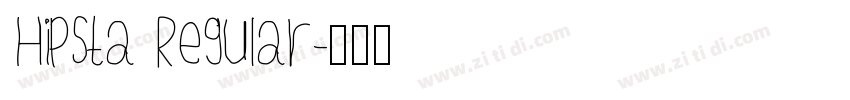 Hipsta Regular字体转换